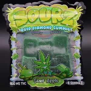 Sour Apple THC High Dose Gummies